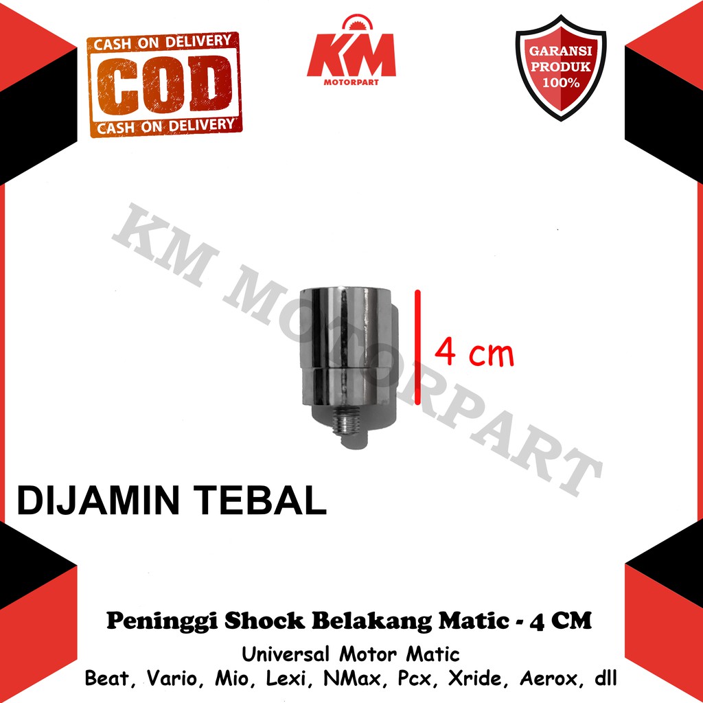 Peninggi Shock Belakang Matic Beat Vario Mio Xride Pcx NMax Aerox Lexi Scoopy dll