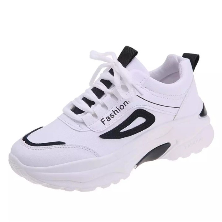 PROMO 5.5 SALE Sepatu Sneakers Tali Wanita Fashione Korea HR37-1