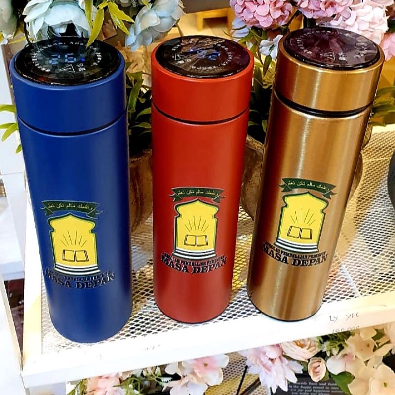 tumbler LED termos suhu 500ml termos panas botol tahan dingin tumbler digital angka botol minum-2