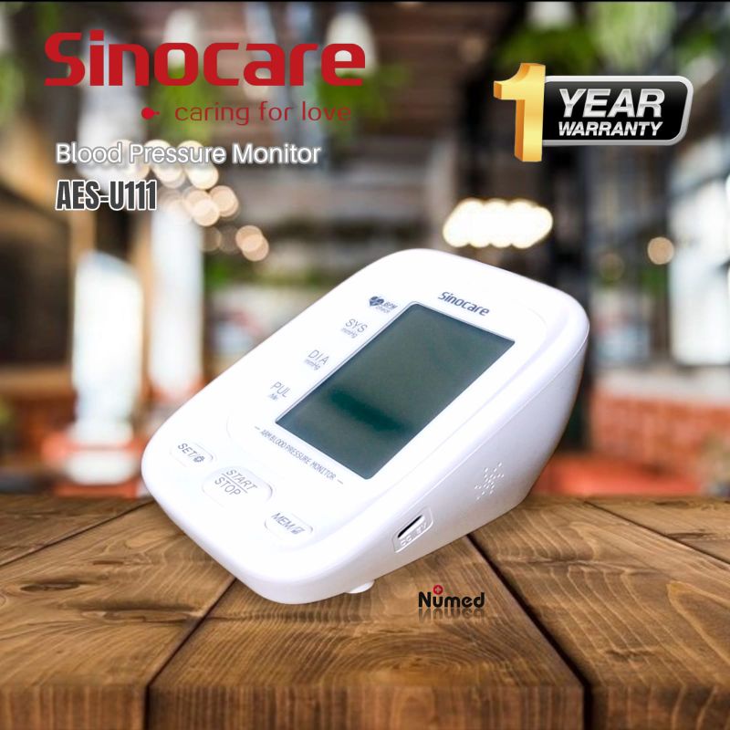 Sinocare AES-U111 Alat Cek Tensi Tekanan Darah Digital Otomatis / Tensi Meter Digital Sinocare AES U111