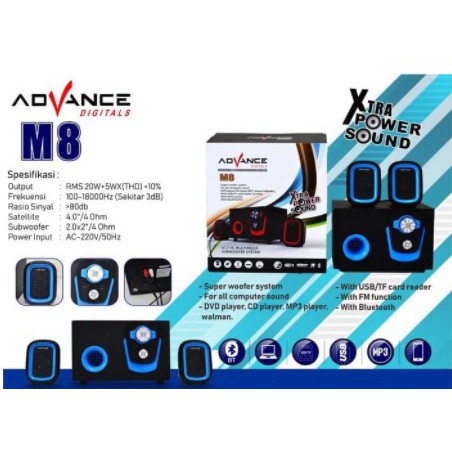 Advance Speaker Aktif M8-Bluetooth