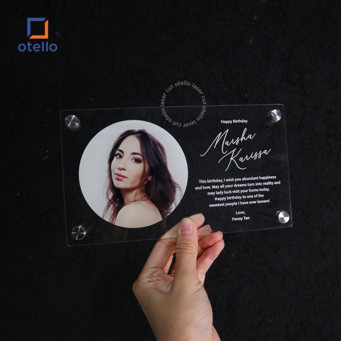 Custom Standing Photo Frame Cetak Foto Akrilik Album Bingkai Hadiah