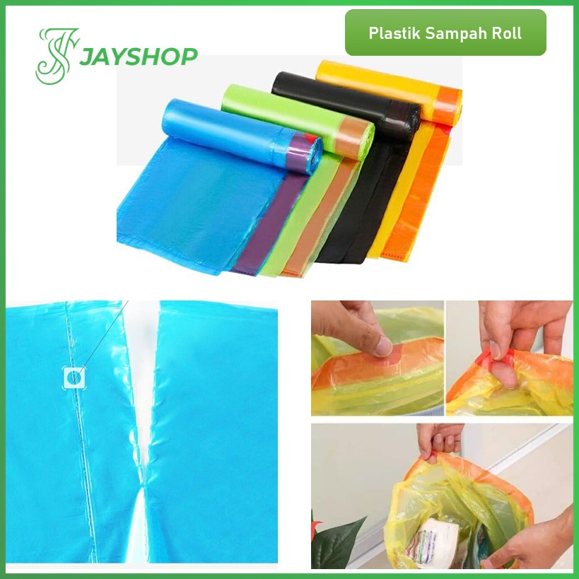 Kantong Plastik Roll Dengan Tali dan Non Tali Kantong Plastik Kresek Sampah Roll