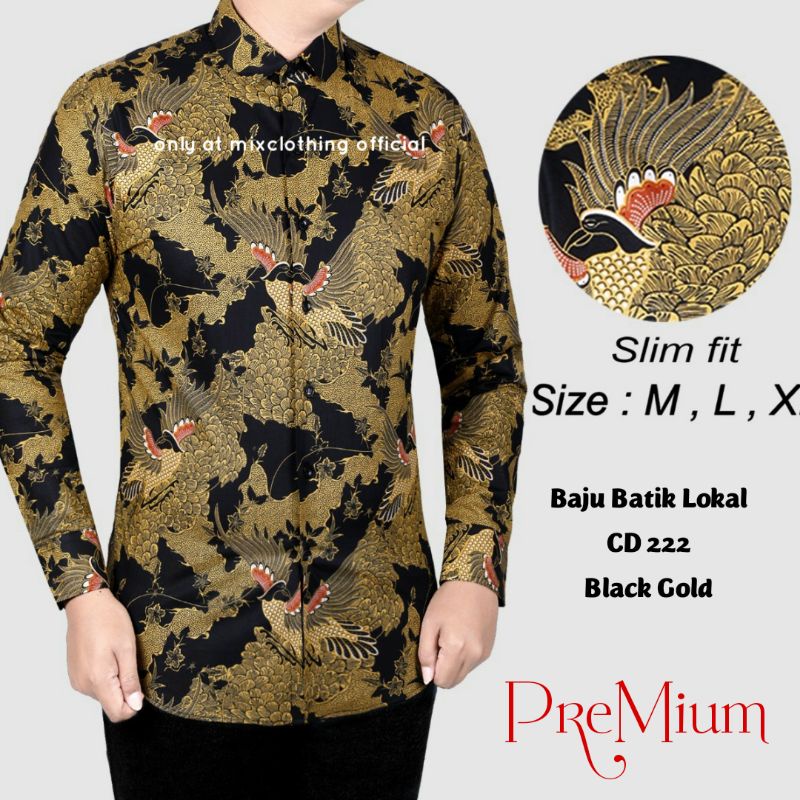 MEN SALE BAJU BATIK KEMEJA PRIA SLIM FIT MODERN CEVASH SLIMFIT CVL32