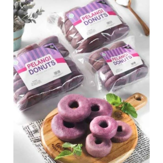 

Donat pelangi ( pelangi donuts) isi 10 pcs + gula