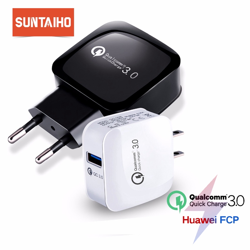 Suntaiho Quick Charger QC 3.0 USB Charger EU/US Plug Fast Charger For IPhone ipad Samsung Huawei Xiaomi