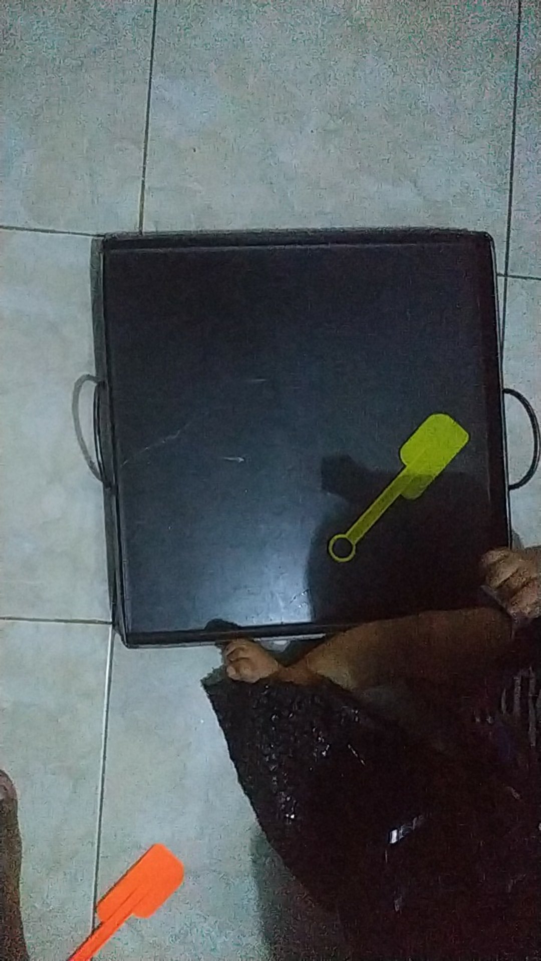 Wajan Roti Bakar / Wajan Kebab / Wajan Sosis / Wajan Burger / Wajan / Anti Lengket / Baja / 5mm