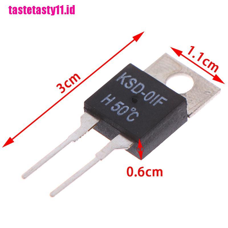 2 Pcs Saklar Sensor Suhu Termostat Model Terbuka Normally