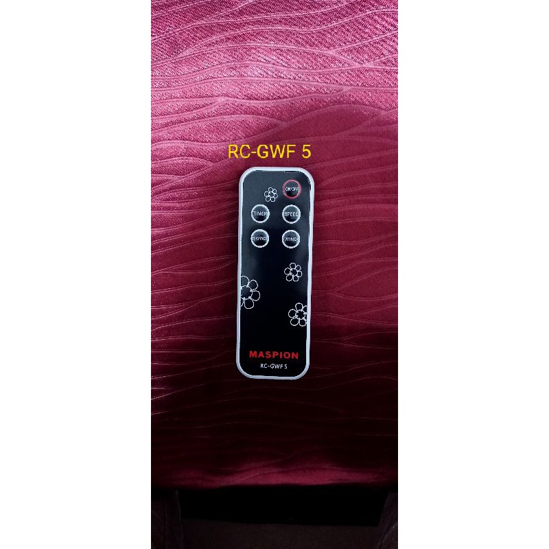 Remote Control Kipas Angin Maspion Type PW 1803 RC