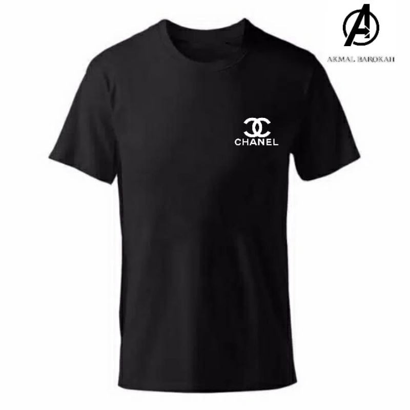 Kaos Distro LOGO CHANEL 100% Soft Cotton Combed 30s / Kaos Distro Pria