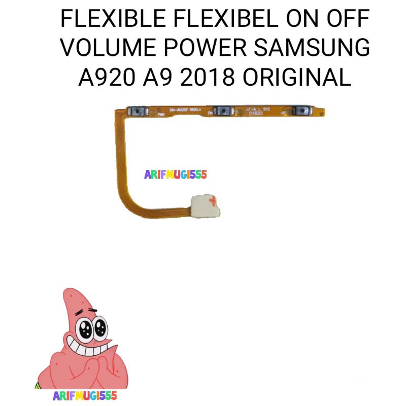 Flexible Flexible Tombol on off Volume Power Samsung A9 A920 2018 Original