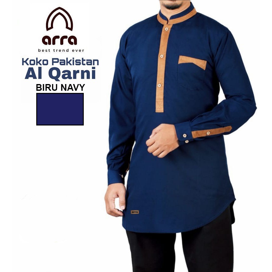 ORIGINAL ARRA Al Qarni Baju Muslim Pria Koko Kurta 