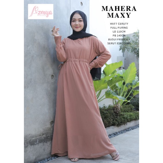 Mahera Maxy bahan Ceruty Full Furing LD 100cm busui