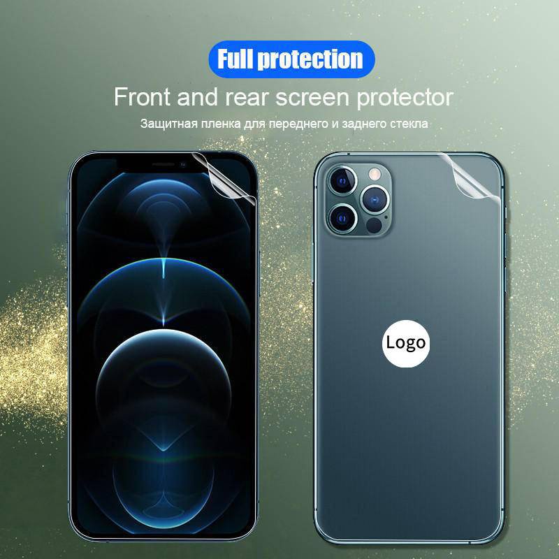 Film Pelindung Layar Depan Belakang Hydrogel 20000D Untuk iPhone 13 12 11 Pro MAX Mini X XS MAX XR SE 2022 2020 6 6s 7 8 Plus