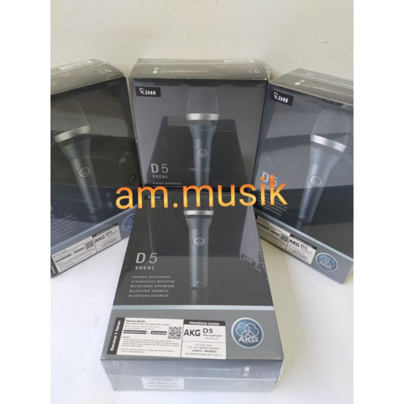 MIC KABEL AKG D5 DYNAMIC MICROPHONE ORIGINAL GARANSI