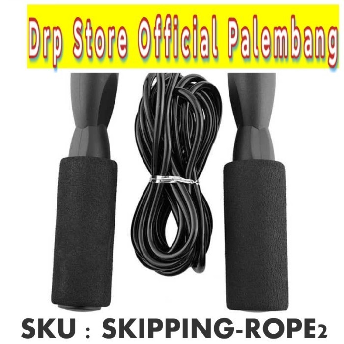 SKIPPING ROPE / TALI JUMP ROPE / TALI SKIPPING. - HITAM