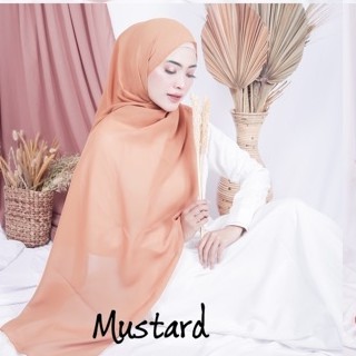 Bella Pashmina New  Fashion Muslim Pashmina Bella Double Hycon-Mustard