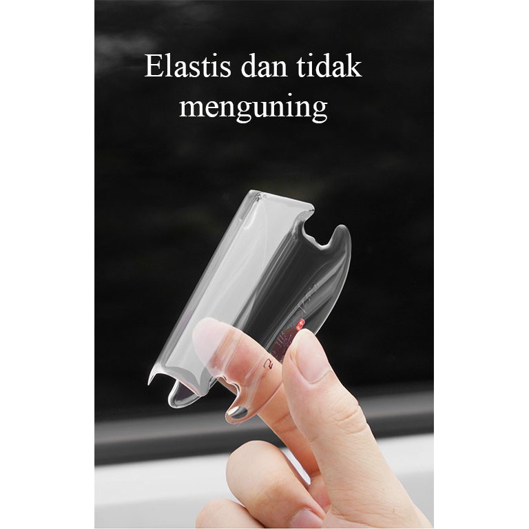 Stiker Anti Gores Anti Lecet Pelindung Gagang Pintu Mobil Karet Transparan Lis Strip List Pelindung Pintu Bodi Body Anti Lecet Gores Mobil Car Door Guard Edge