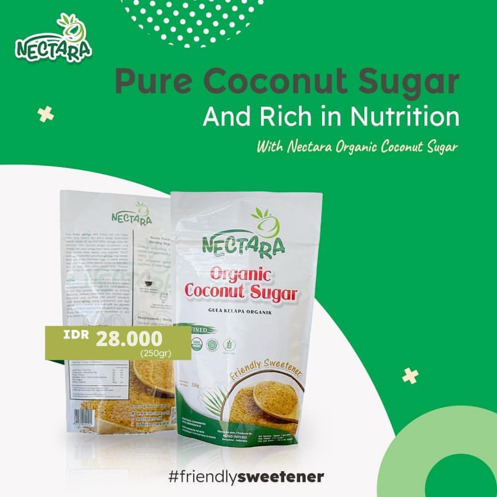 

Nectara Organik Coconut Sugar Cristal Pouch 250gr