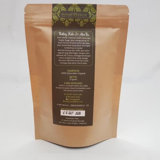 

[[BISA COD]] Teh Daun Kelor, MoriTea,15 gram 100% Organik TERUJI Kode 463