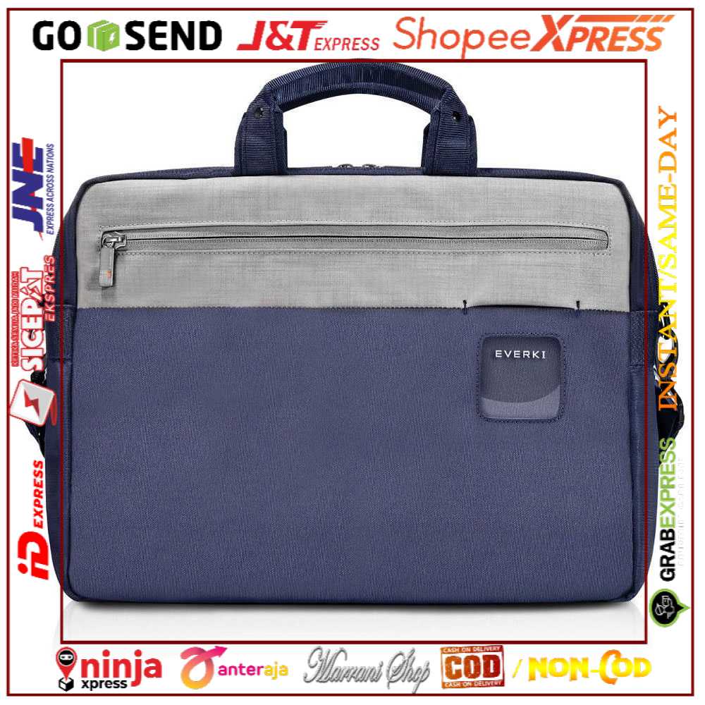 [PROMO BISA COD❤] Everki EKB460 ContemPRO Tas Selempang Laptop Briefcase 15.6 Inch
