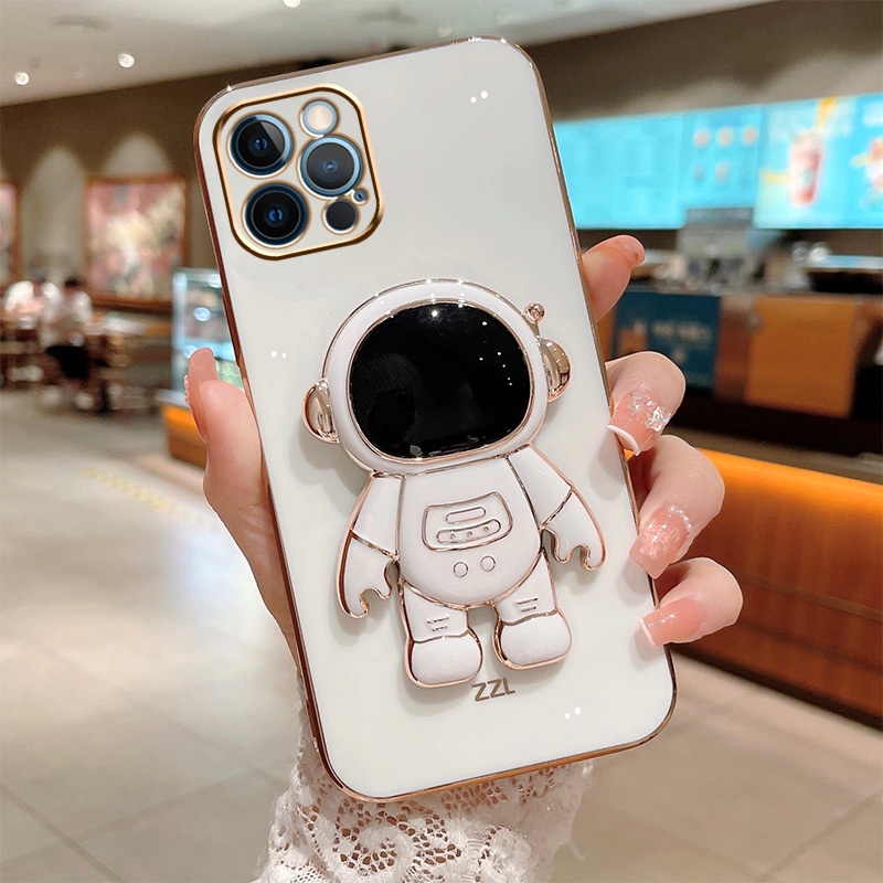 Soft Case Karet Desain Astronot Untuk Iphone 6 6s 6Plus 7 8 Plus 6D