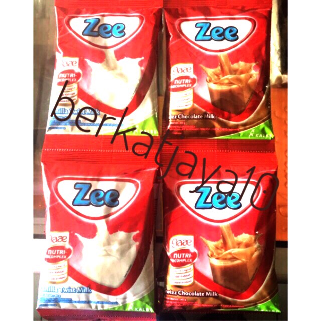 Susu ZEE rasa VANILA dan COKLAT Sachet 10x40 Gram