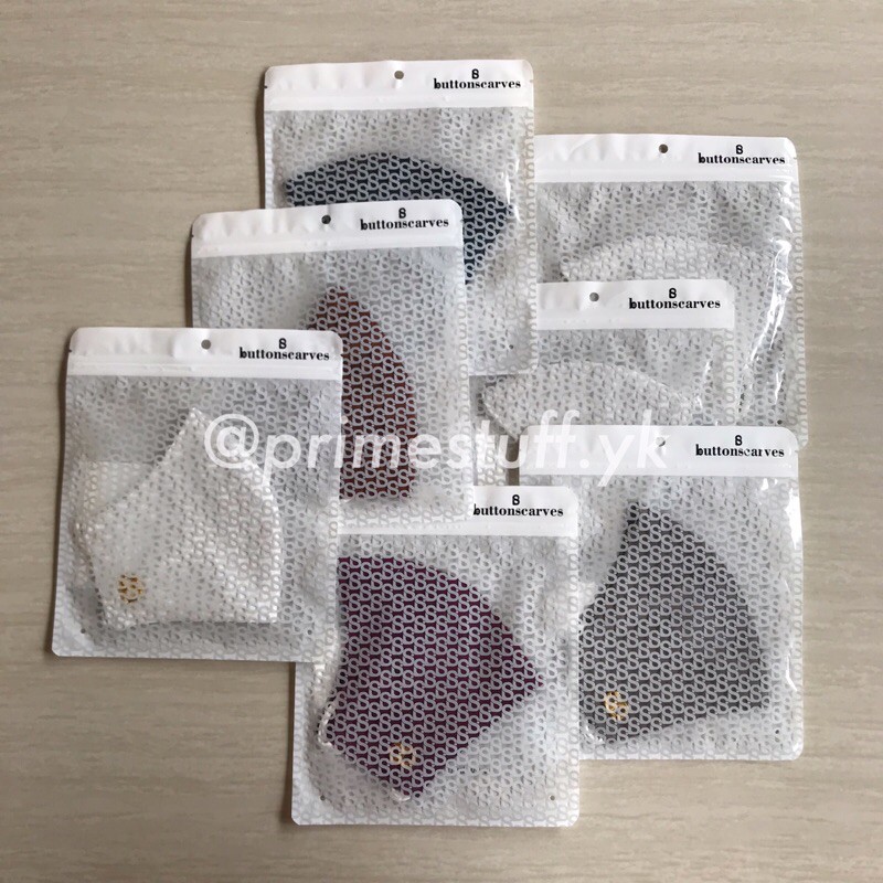 Buttonscarves Everyday Monogram Mask / Masker Buttonscarves