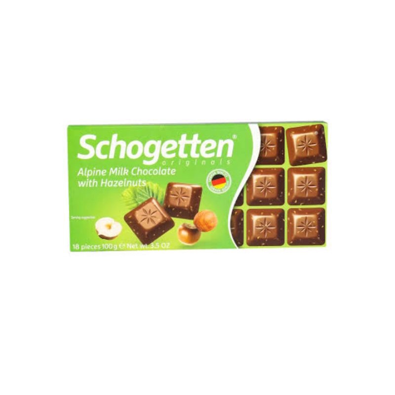 

(COKELAT) SCHOGETTEN ALPINE MILK CHOCOLATE HAZELNUTS 100GR