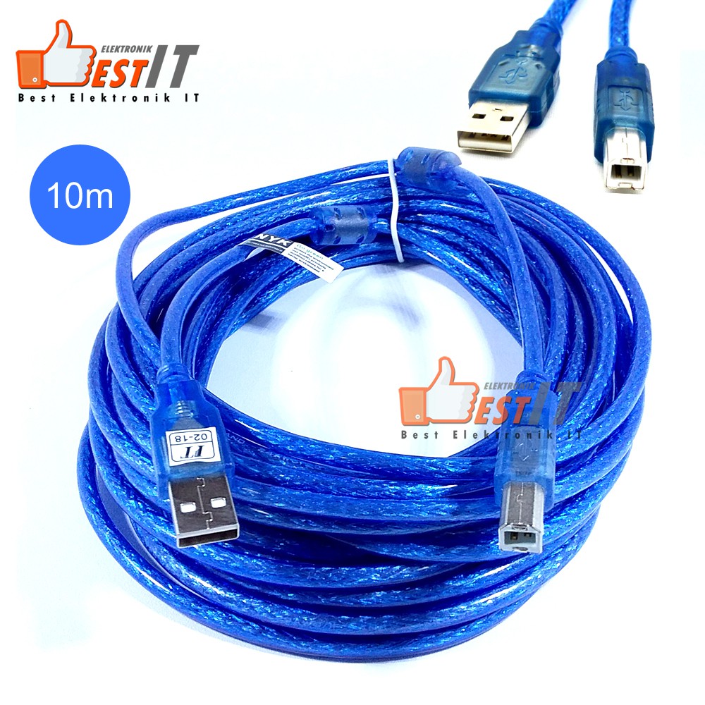 Kabel usb printer panjang 10 Meter NYK