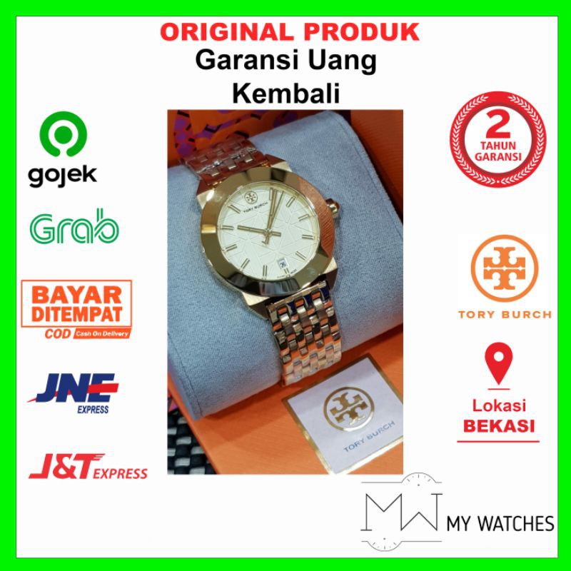 Jam Tangan Wanita Original Tory Burch TRB8002 Gold