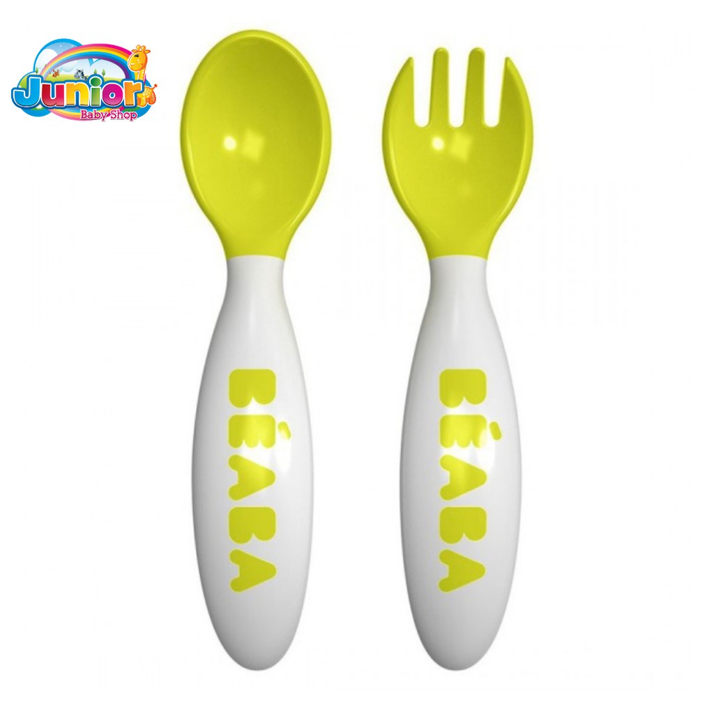 Beaba Set of 2 2nd Age Training For Spoon - Fork Spoon Set