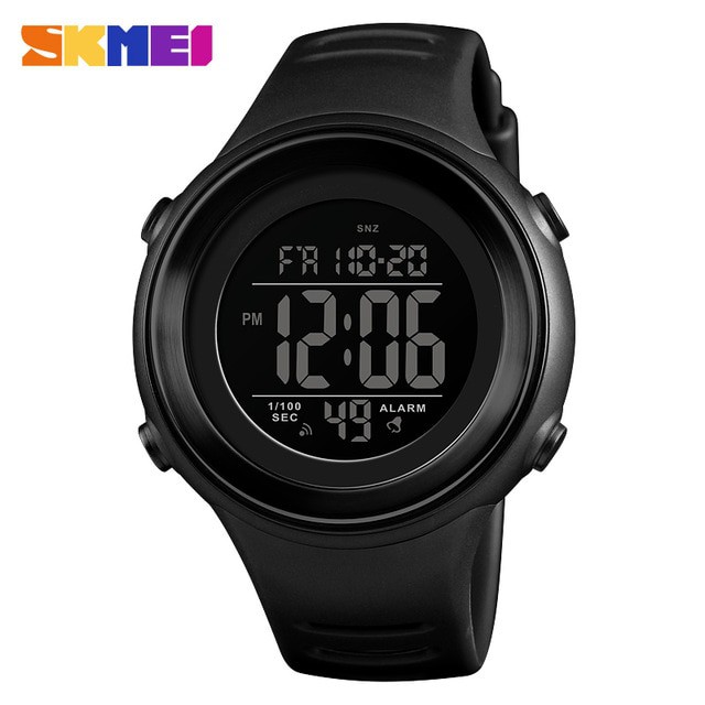 Jam Tangan Digital Pria - 1394 - EMWSD4KK Black/Black - SKMEI