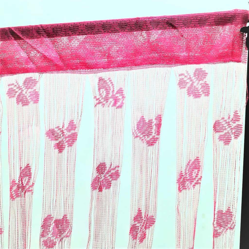Tirai benang motif love tirai pintu kamar tidur BH-104