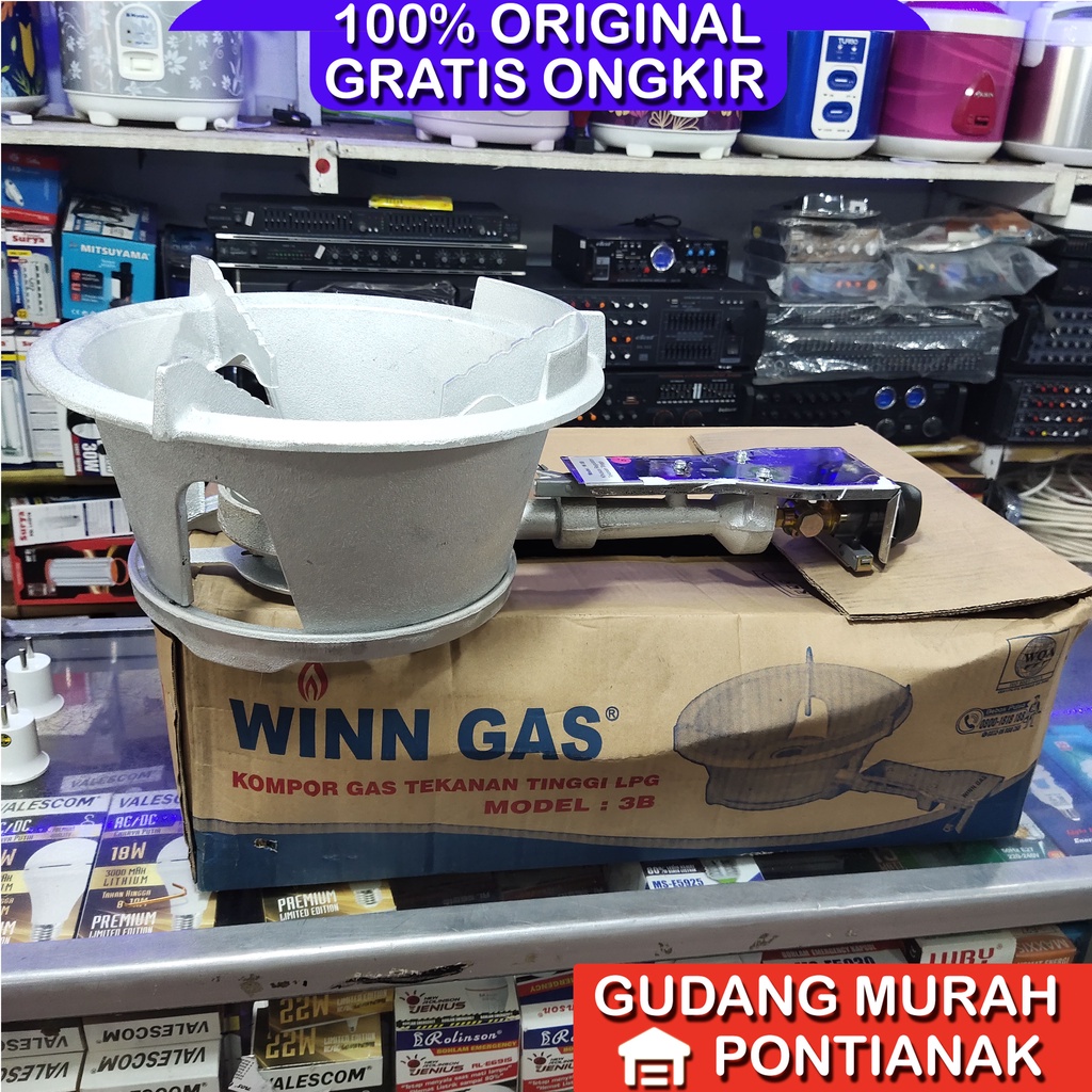 Kompor Gas Cor Winn Gas 3B Api Sembur komersil restoran usaha 31B Tekanan Tinggi