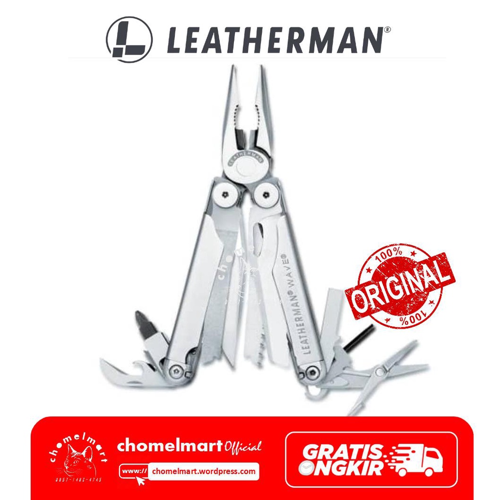 Leatherman Alat Saku New Wave Hangpack - Silver