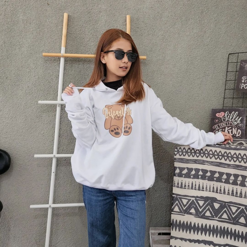 BEVEARLESS TEDDY Sweater Hoodie Oversize Pria Wanita | Hoodie Terbaru Fashion Terkini OOTD Casual Bahan Fleece Korean Style