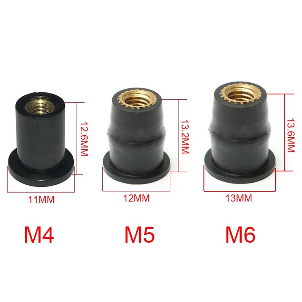 HONDA Lanfy Pengencang Kaca Depan Angin Motor Universal Aksesoris Motor Untuk Honda4 /5 /6mm Metric Wellnut Fairing Cowl Fastener M4/M5/M6