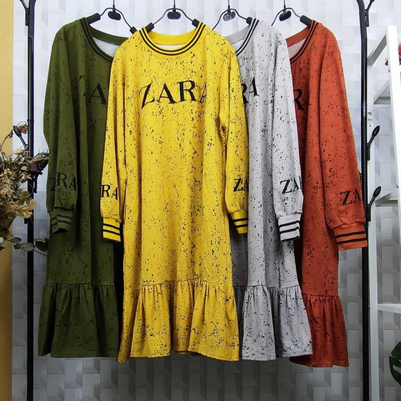 Zara splash short loose dress