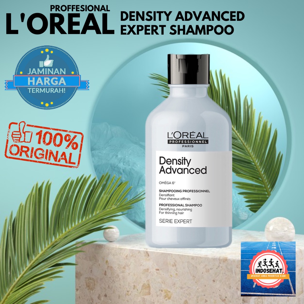 LOREAL Serie Expert Density Advanced Shampoo - Shampo Perawatan Rambut Rontok Tipis Kering 300 ml