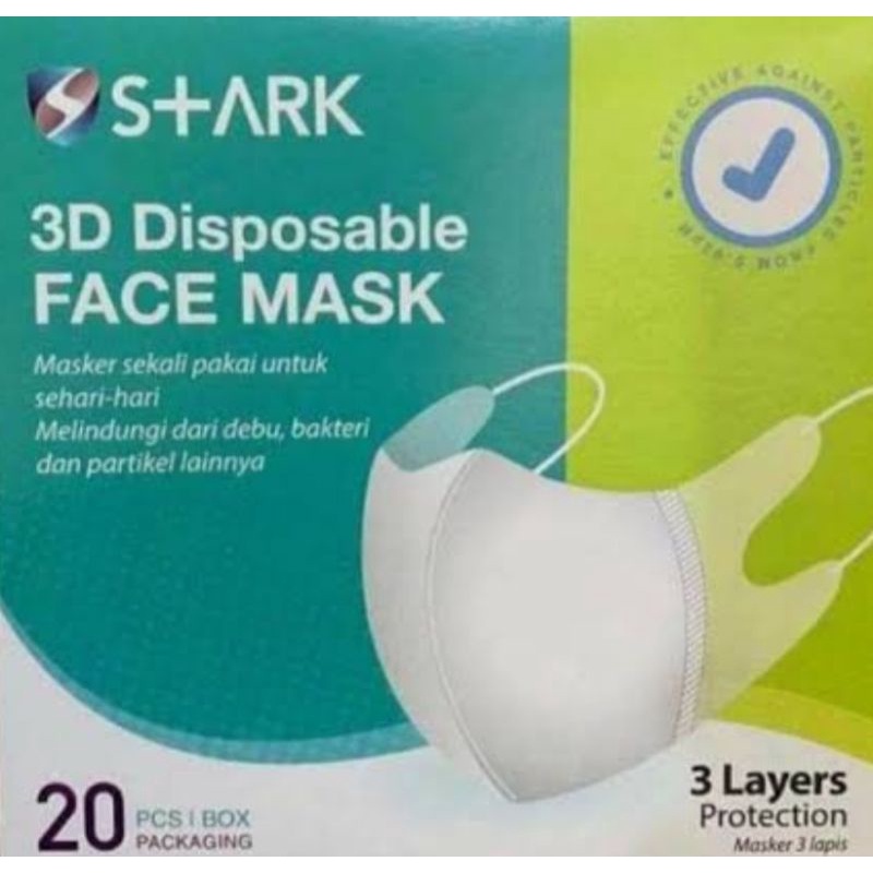 Jual Masker S Ark 3d Disposable Face Mask Isi pcs Shopee Indonesia