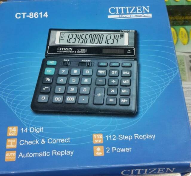 Citizen CT-8614 (14 digit) Kalkulator #Best Product &amp; High Quality