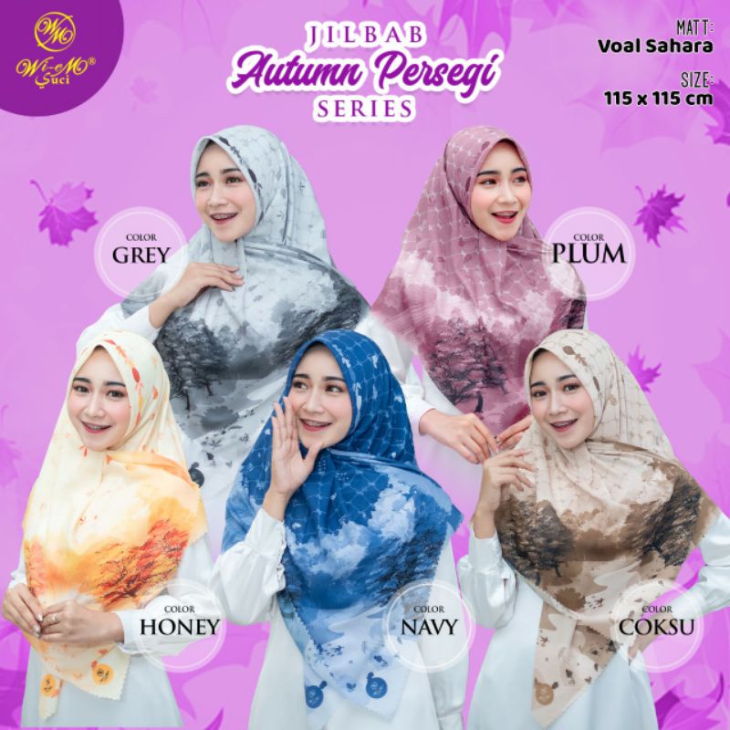 Jilbab Autumn Segiempat by Wiemsuci || Jilbab Unik Jilbab Koran Jilbab Korea