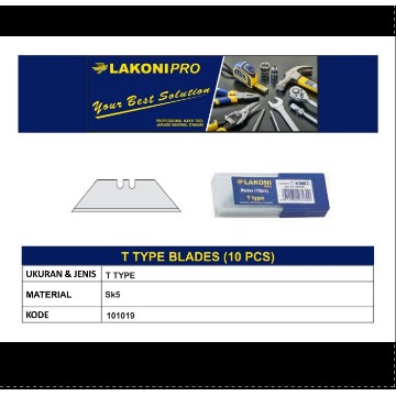 

LAKONI PRO Mata Pisau Cutter T-Type BLADE