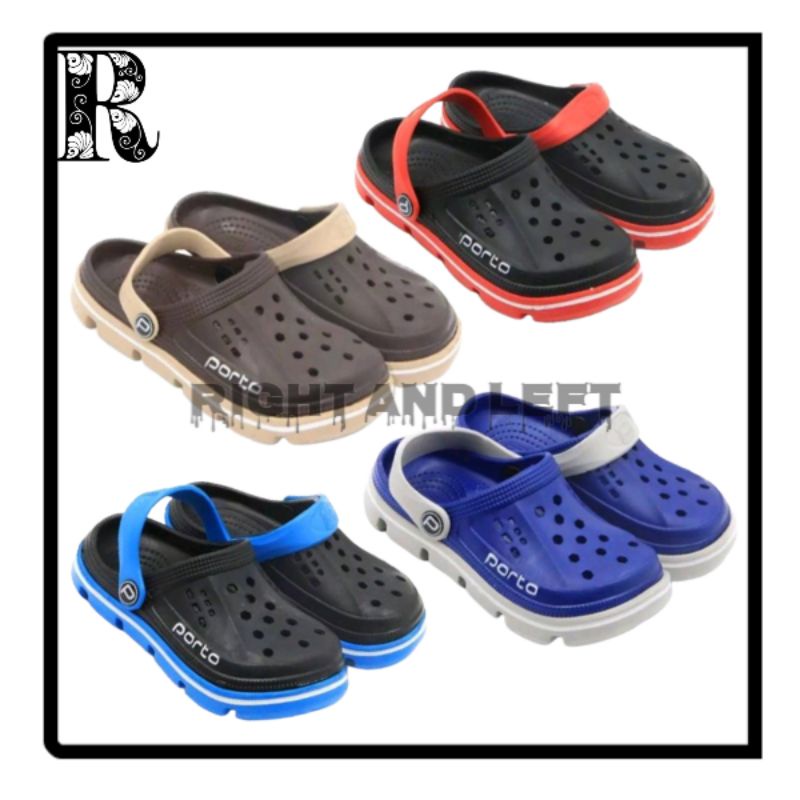 Sandal Bakpao Pria Porto 1006M | Sandal Karet Jelly Bakpao Porto Murah | Sandal Pria Baim Porto