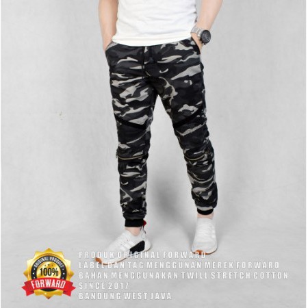 Celana Jogger Pakaian Pria / Bawahan joger pria army camo loreng pant urban