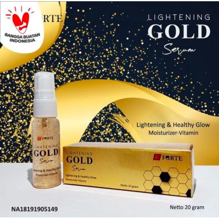 (BPOM) SYB FORTE SERUM GOLD BRIGHTENING / SERUM WAJAH FOR LIGHTENING AND HEALTHY GLOW / SYB ORIGINAL