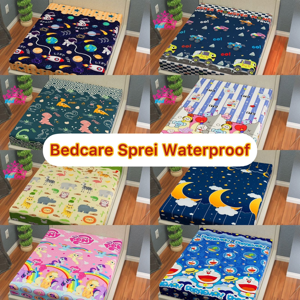 Terlaris Sprei Waterproof 180x200 160x200 120x200 100x200 seprei bayi anti air ompol motif seprai ka