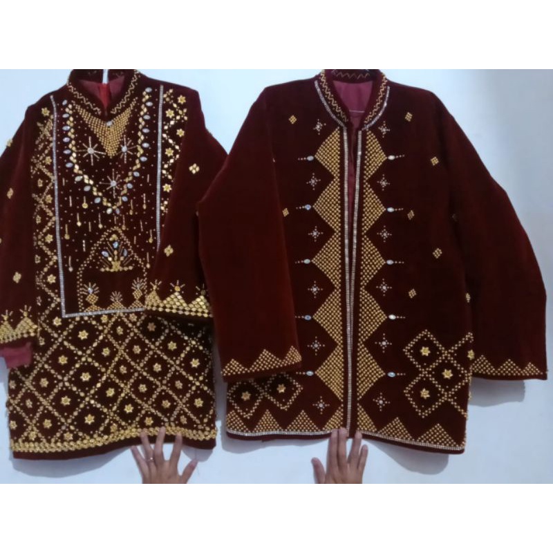 baju pengantin adat Palembang Sumatera Selatan/wedding/songket/gaun/pengantin/mahkota pengantin