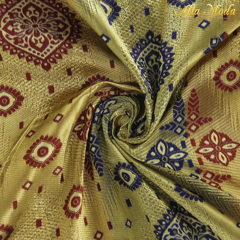 

Alta Moda Songket Motif Palembang Kuning Gold Mix Benang Gold (1M)